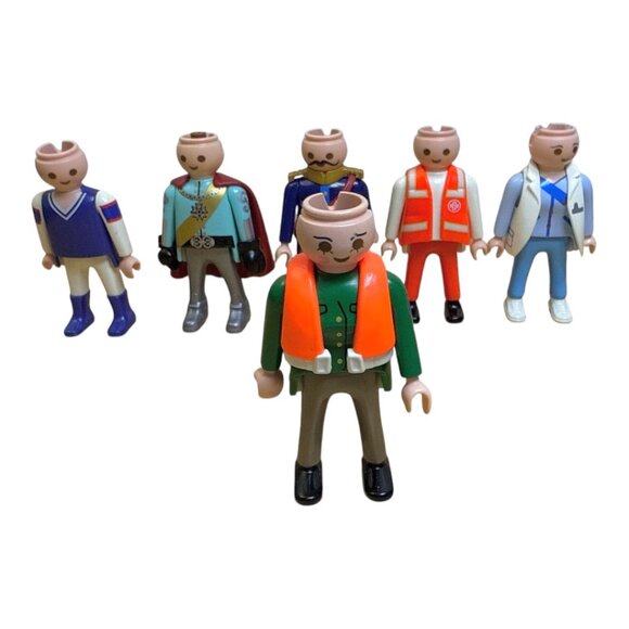 Lot of 6 Vintage 1990s Playmobil Action Figures Miniature Toys - Picture 12 of 14